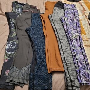 Lululemon Bundle of 6 Leggings size 6-8